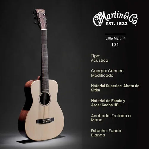 Vista 5 de Martin LX1 Little Martin - Natural