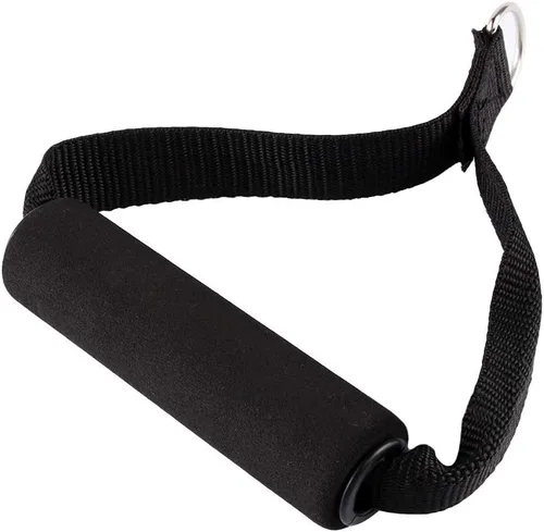 Vista 3 de CHICIRIS Cuerda de resistencia para gimnasio, mango de banda de resistencia de 154.3 lbs, mango de cable resistente, color negro para ejercicios