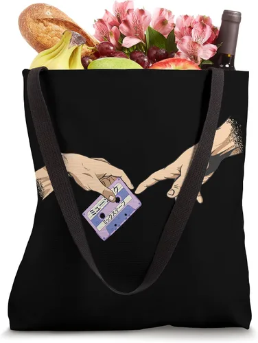 Vista 4 de Vaporwave Aesthetic Music Synthwave Vaporwave Audio Tape Tote Bag