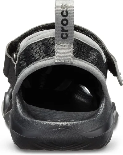 Vista 2 de Crocs Sandalias Swiftwater con parte superior de malla para hombre Negro