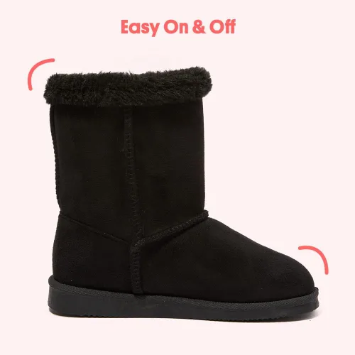 Vista 2 de FabKids Botas de invierno cálidas con forro de piel sintética (niños pequeños y grandes)