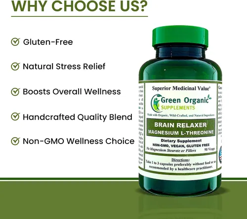Vista 3 de Green Organic Supplements Magnesio L-treonina 90 VCaps
