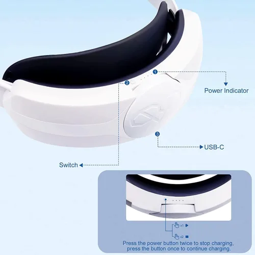 Vista 4 de 8VR Premium Comfort Adjustable Head Strap for Oculus Quest 2 - Enhanced VR Experience - Easy Installation