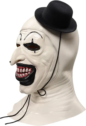 Vista 14 de Feeriay Disfraz de payaso artístico, traje de payaso de arte asesino, overol para Halloween