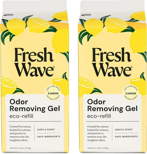 Vista 19 de Fresh Wave Gel eliminador de olores de lavanda, 7 onzas, paquete de 3, absorbentes de olores más seguros para el hogar, eliminador de olores natural