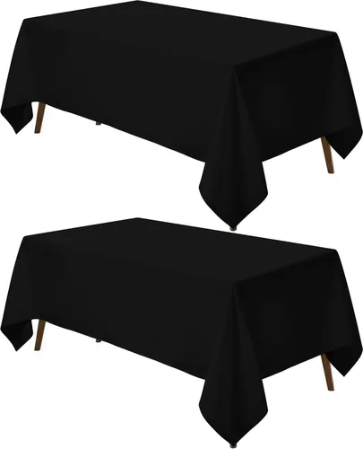 Vista 48 de Utopia Kitchen Mantel rectangular, 1 paquete, mantel lavable a máquina, mantel de poliéster para comedor, fiestas de bufé, pícnics, eventos, bodas