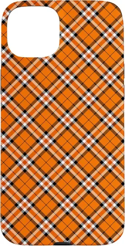 Vista 9 de iPhone 16 Vintage Orange Plaid Halloween Fall Autumn Pumpkins Case