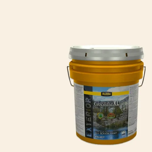 Vista 146 de Rodda Paint CASCADIA XL - Pintura e imprimación satinada para exteriores en uno, cuarto de galón, blanco abstracto