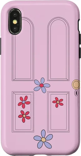 Vista 5 de Disney and Pixar's Monsters, Inc. Boo Door - Carcasa para iPhone 17, color lila