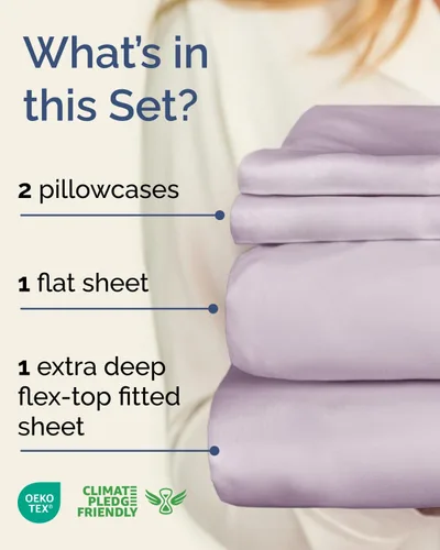 Vista 555 de Extra Deep Twin XL Sheet Set - 3 Piece College Dorm Room - White 01-Blanco