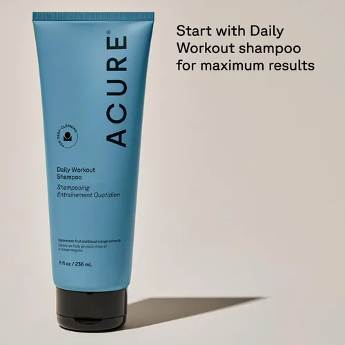 Vista 6 de Acure Acondicionador diario de sandía para entrenamiento - Acondicionador hidratante y humectante ligero para mujeres y hombres con cabello graso