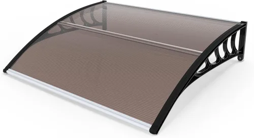 Vista 16 de Outvita - Toldo para ventana de 39 x 32 pulgadas, panel de PVC y soporte Blanco/Negro
