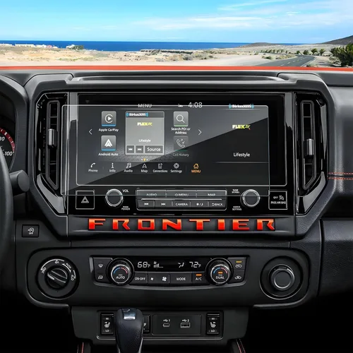Vista 8 de Protector de pantalla Frontier 2025 2026 para Nissan Frontier (SV/SL/Pro-X/Pro-4X) Pantalla táctil de 12.3 pulgadas, vidrio templado 9H 2025 12.2 in