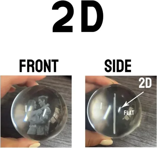 Vista 5 de Luz nocturna LED de bola de cristal personalizada, decoración de fotos personalizada para dormitorio y oficina, regalo para bodas, padres, mascotas