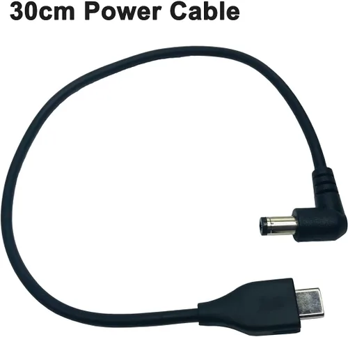Vista 7 de Correa ajustable para la cabeza y cable de alimentación de 11.8 in para gafas DJI FPV V2, repuesto de cable de carga de alimentación y correa