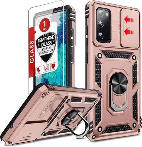 Vista 179 de LeYi Funda para Moto G Stylus 2022 4G (no compatible con 5G), funda para Moto G Stylus con 2 protectores de pantalla, funda protectora de grado Oro