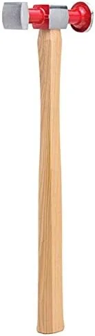 Vista 2 de Fairmount Martillo de curva inversa Mango de madera Dinging con caras redondas y cuadradas de corona alta para reparación de automóviles y formación
