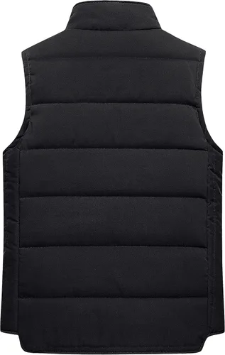 Vista 2 de Chrisuno Chaleco Acolchado para Mujer Casual con Cuello Levantado Chaleco Acolchado para Exteriores Chaleco de Esquí