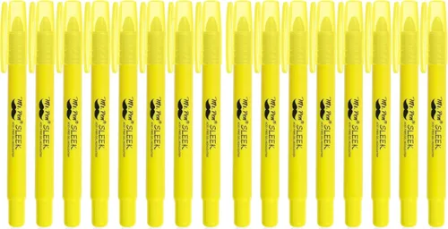 Vista 10 de Mr. Pen - Resaltadores de la Biblia de gel que no se corren, amarillo, paquete de 8 Twist-Up Bible Highlighters No Bleed Through, Fast Drying