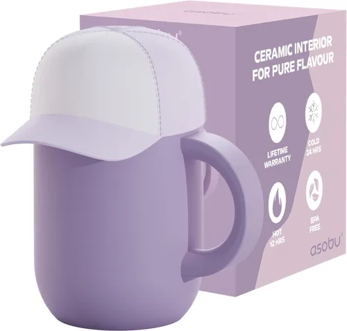Vista 39 de asobu Taza de viaje 360 – Taza de acero inoxidable aislada al vacío de 28 onzas con tapa y asa a prueba de derrames de 360° – Mantiene las bebidas
