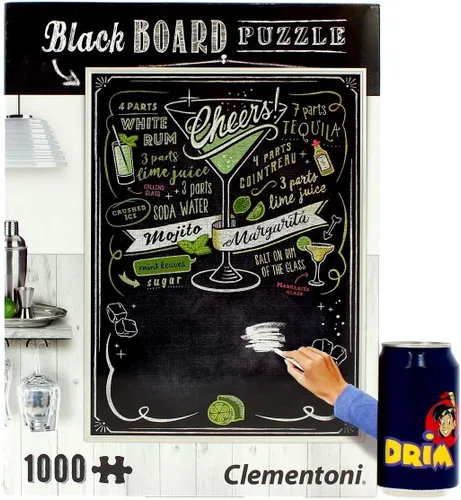 Vista 5 de Clementoni - 39467 - Rompecabezas de pizarra para adultos - Saludos - 1000 piezas