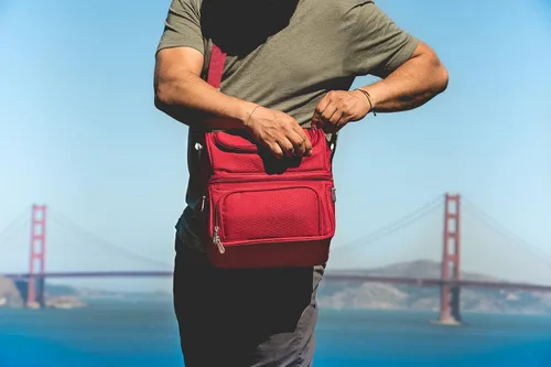 Vista 111 de PICNIC TIME NCAA Nebraska Cornhuskers Pranzo - Lonchera aislada con juego de pícnic, bolsa enfriadora para el almuerzo