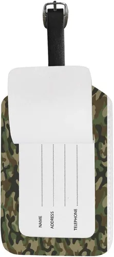 Vista 4 de Guitong viaje equipaje etiqueta equipaje etiqueta mochila maleta viaje identificador de viaje cuero inteligente camuflaje verde viaje viaje niñas