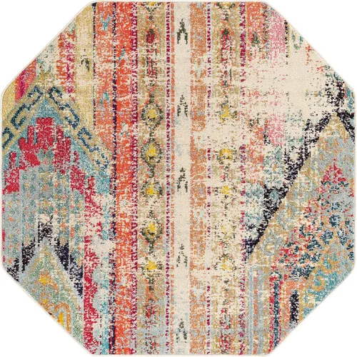 Vista 16 de Unique Loom Sedona Collection - Alfombra Yosemite (redonda, 5 pies 1 pulgada, multicolor)