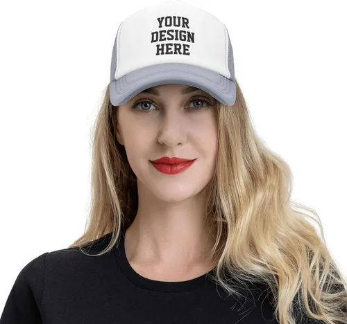 Vista 7 de Sombrero personalizado tu diseño aquí, sombrero personalizado diseña tu propio sombrero clásico para hombre y mujer camionero