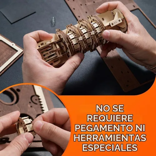 Vista 5 de UGEARS Book of Secrets - Rompecabezas 3D de madera para adultos