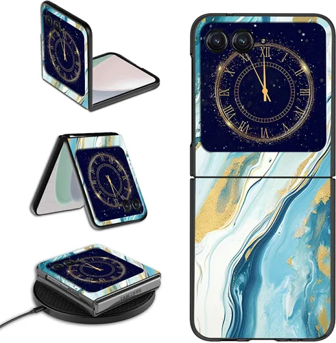 Vista 24 de Rossy Funda para Motorola RAZR 5G, para Moto RAZR 5G, funda delgada y ligera de policarbonato duro a prueba de golpes para Motorola Moto RAZR 5G