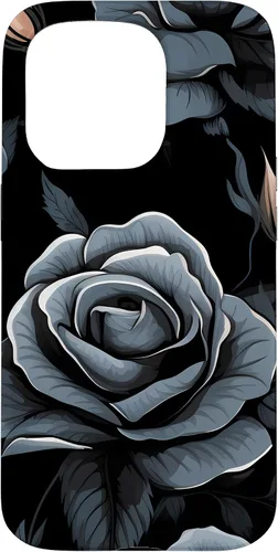 Vista 14 de Black Rose Floral Flower Case for iPhone 16