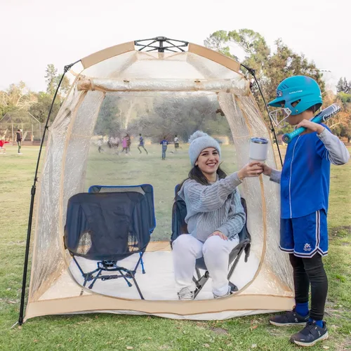 Vista 13 de All Weather Proof Pod Sports Tent,Outdoor Weather Tent Sports Pod Pop Up Shelter with Sealed Floor,Clear Tent for Sport Event,Camping,Fishing 8