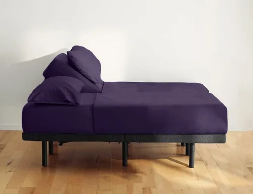 Vista 17 de Juego de sábanas Queen de 800 hilos, parte superior flexible para cama ajustable, juego de sábanas de 4 piezas, 100% algodón egipcio, bolsillo