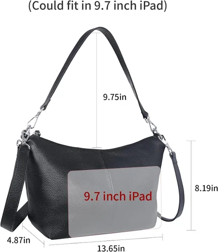 Vista 3 de Iswee Bolsos de cuero para mujer, bolso cruzado de diseñador para todos los días, bolso de hombro pequeño