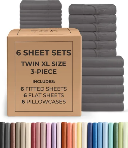 Vista 321 de Pack of 2, Twin Size 3 Piece Sheet Set - Breathable & Cooling - White