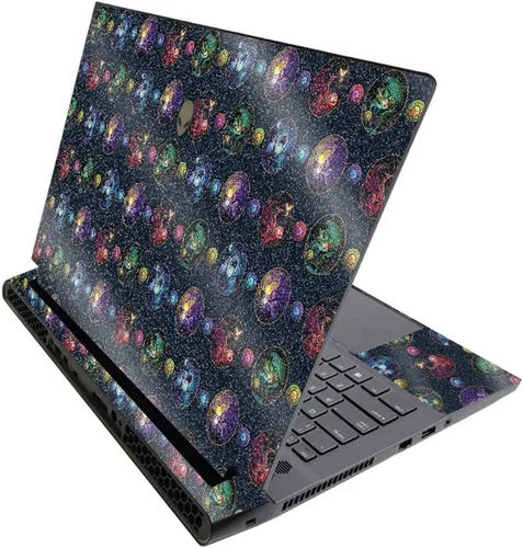 Vista 561 de MightySkins - Skin brillante con purpurina para Alienware M17 R3 (2020) y M17 R4 (2021) - Diversión de los años 90 Acabado duradero con purpurina