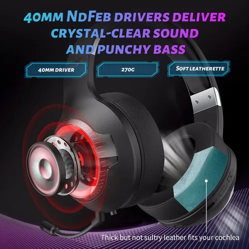 Vista 3 de Edifier G4s - Auriculares inalámbricos con cancelación de ruido de 15 ms de latencia ultra baja con micrófono 53 Bluetooth para juegos de 46 horas