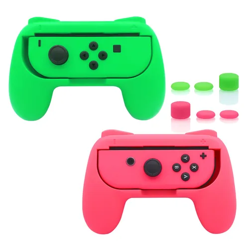 Vista 37 de FASTSNAIL Grips Compatible with Nintendo Switch for Joy Con & OLED Model for Joycon, Wear-resistant Handle Kit Compatible with Joy Cons Controllers