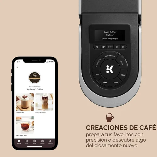 Vista 3 de Keurig K-Cafe SMART - Máquina de café de una sola porción con cápsulas K-Cup, color negro
