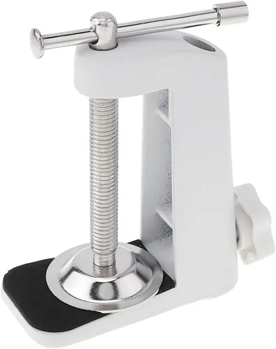Vista 3 de RTNLIT Abrazadera universal de montaje de mesa en forma de C para micrófono, brazo de tijera, soporte de brazo de tijera con tornillo