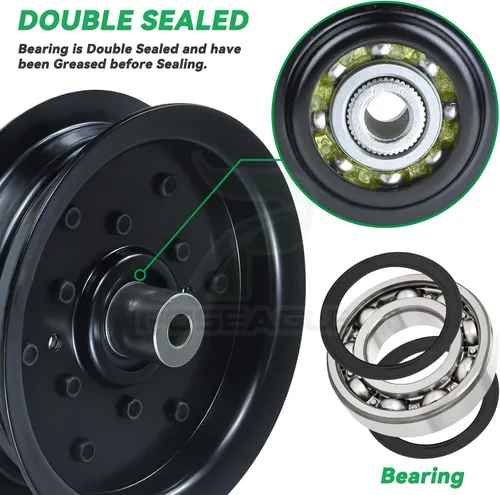 Vista 7 de 532196106 Husqvarna Polea tensora para Husqvarna 54" Z254f Z254 Deck Replaces 532197379 Craftsman 197379 196106 Idler Pulley for Husqvarna 54