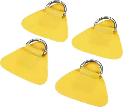 Vista 7 de X AUTOHAUX 4 Pcs D Ring Patch PVC Stainless Steel Triangle Shape D Ring Pad for Inflatable Boat Kayak Canoe Deck