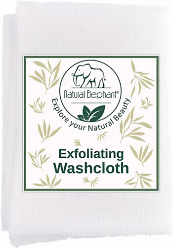 Vista 12 de Natural Elephant Paño exfoliante gris carbón japonés limpiador de ducha para cuerpo (paquete de 2 (2 paños))