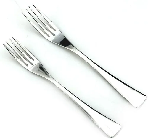 Vista 4 de JASHII Juego de cubiertos de acero inoxidable 18/10 de 20 piezas de plata pulida con espejo, cuchillo de cena, tenedor de ensalada, cuchara