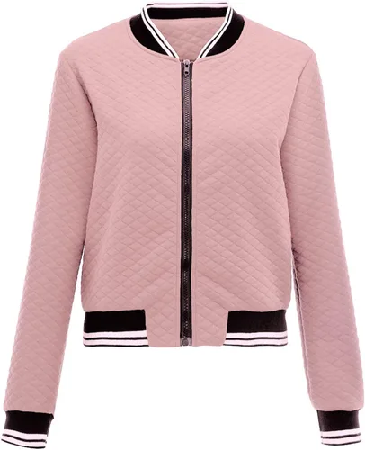 Vista 2 de UODSVP Abrigo de invierno para mujer, color sólido, ajuste delgado, doble botonadura
