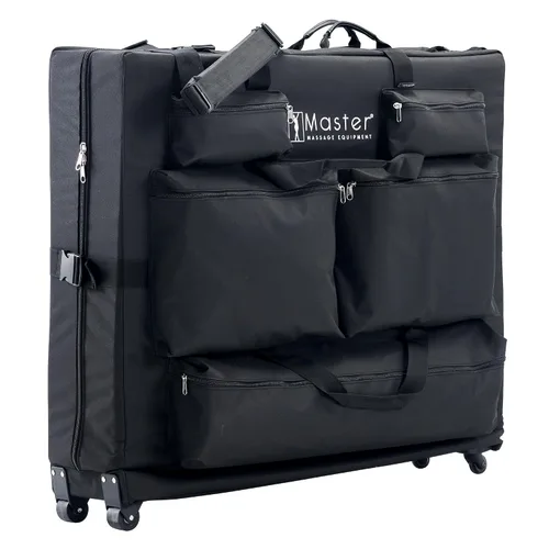 Vista 5 de Master Massage - Mesa de masaje con ruedas de tamaño universal con ruedas, bolsa de transporte de gran tamaño para cama de masaje plegable