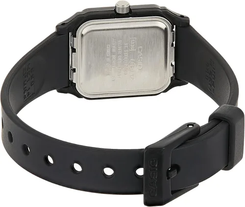 Vista 2 de Casio LQ142-7B Reloj de cuarzo de resina negra con esfera blanca para mujer