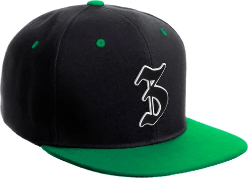Vista 1196 de Daxton Gorra clásica con visera de billete plano con letras del alfabeto inglés antiguo de la A a la Z