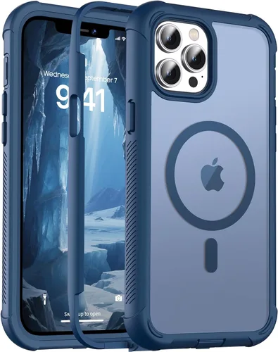 Vista 97 de jaroco - Funda magnética compatible con MagSafe para iPhone 11 de 6.1 pulgadas; protección de grado militar contra caídas, de doble capa